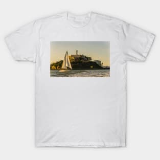 Sailboat At Alcatraz T-Shirt